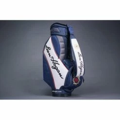BEN HOGAN 6-WAY DIVIDER GOLF CART/STAFF BAG, BLUE WHITE ~ L@@K!!