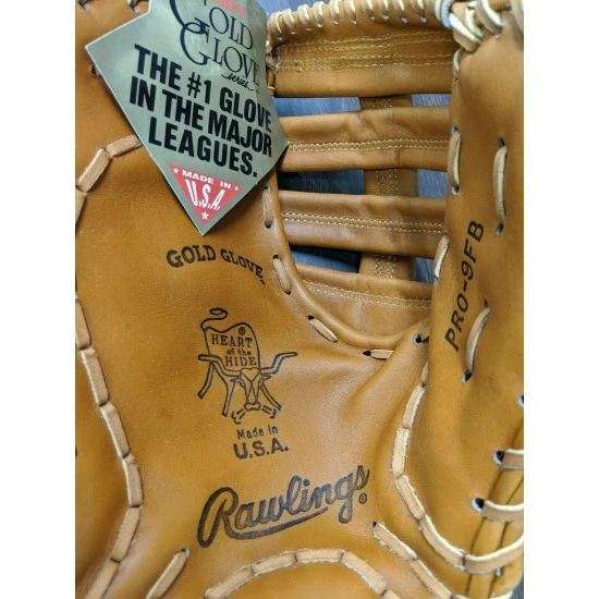 Vintage Rawlings Heart Of The Hide LEFT-HANDED First Base Gold Glove Pro9FB Mitt - Image 5