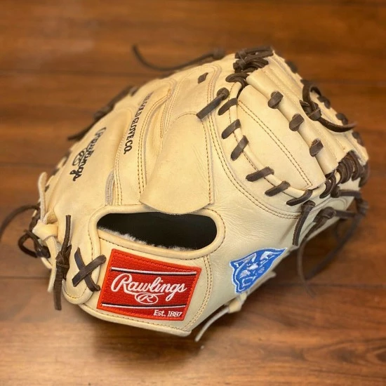 RARE Rawlings Custom Pro Shop COLLEGE ISSUE Baseball Glove 33" Catcher's Mitt - Image 2