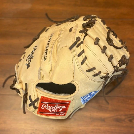 RARE Rawlings Custom Pro Shop COLLEGE ISSUE Baseball Glove 33" Catcher's Mitt - Image 3