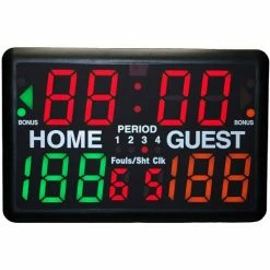 Electronic Tabletop Scoreboard Indoor Sports Wireless Remote Scoring Clock Timer