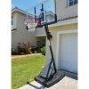 SPALDING 54" PORTABLE BASKETBALL System Adjustable Hoop Backboard Angled Pole