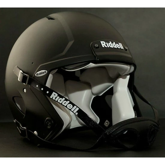 ADULT LARGE Riddell SPEED Football Helmet (FLAT BLACK) With S2BD-SW-SP Facemask