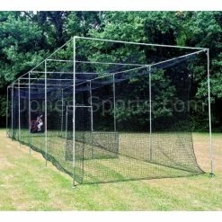 Batting Cage Net #24-42ply W/ Batting Cage Frame Kit Baseball Practice Netting