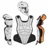 All Star AFX Intermediate 13-16 Fastpitch Softball Catchers Gear Set White Black