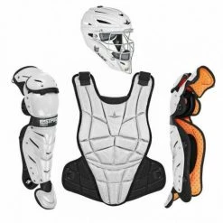 All Star AFX Intermediate 13-16 Fastpitch Softball Catchers Gear Set White Black