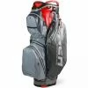 BRAND NEW SUN MOUNTAIN H2NO STAFF CART BAG NICKEL/GUN METAL/RED
