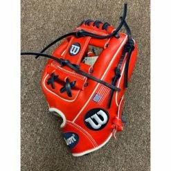 Wilson A2000 1788 11.25" Custom USA Infield Baseball Glove - Red White Blue