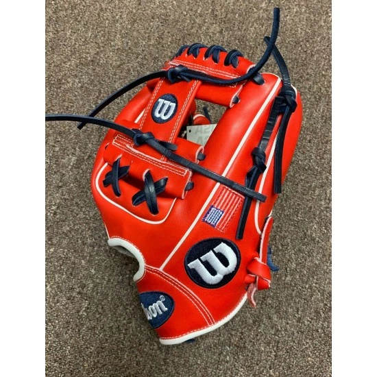 Wilson A2000 1788 11.25" Custom USA Infield Baseball Glove - Red White Blue