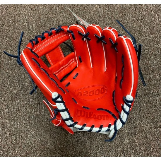 Wilson A2000 1788 11.25" Custom USA Infield Baseball Glove - Red White Blue - Image 3