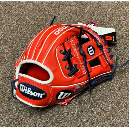 Wilson A2000 1788 11.25" Custom USA Infield Baseball Glove - Red White Blue - Image 4