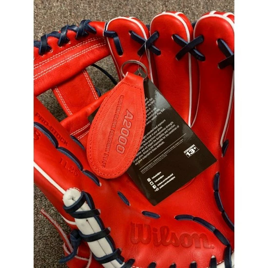 Wilson A2000 1788 11.25" Custom USA Infield Baseball Glove - Red White Blue - Image 6