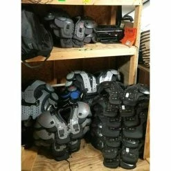 LOT OF 24 VARSITY FOOTBALL SHOULDER PADS SCHUTT, RAWLINGS, BIKE, RIDDELL, ETC