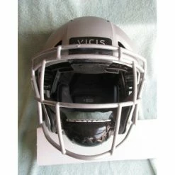 2018 VICIS ZERO1 FOOTBALL HELMET MATTE SILVER + SILVER FACE MASK SIZE B LARGE