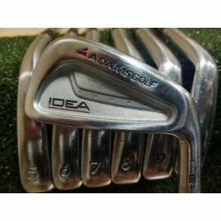 Adams Golf Idea A Tour Rare Iron Set 4-PW Steel Shaft X Flex Black Gold
