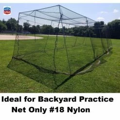 Backyard Baseball Batting Cage #18 Nylon Net Netting All Sizes