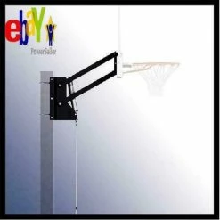 Basketball Hoop Lift System Bracket U-Turn Steel Adjustable Pole Outdoor Play