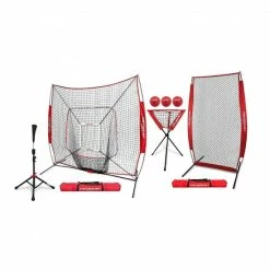 PowerNet DLX All In One Net Baseball Bundle W/Tee, Ball Caddy, I-Screen And More