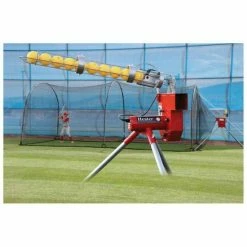 Heater Baseball Pitching Machine And Xtender 24' Batting Cage / Model HTRBB699