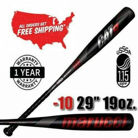 2021 Marucci CAT9 -10 29" / 19oz USSSA 2 3/4" Barrel Youth Baseball Bat MSBC910
