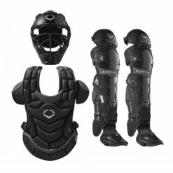 Evoshield Pro-SRZ Adult Fastpitch Softball Catchers Gear Set - Black