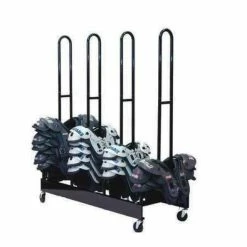 CHAMPION SPORTS FBSPR4 Four Stack Shoulder Pad Rack,60-80 Pads