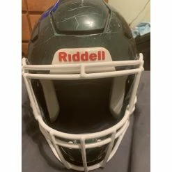 Riddell Speed Flex Football Helmet Gloss Green W/ Facemask Adult Medium