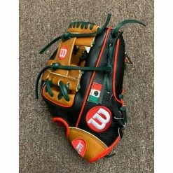 Wilson A2000 1786 11.5" Custom Mexico Flag SuperSkin Infield Baseball Glove