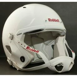 ADULT LARGE Riddell SPEED Football Helmet (MATTE WHITE) W/S2BD-SW-SP Facemask