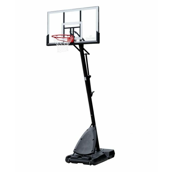 54" Portable Basketball System Adjustable Hoop Backboard Net Pole Polycarbonate